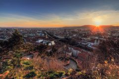 Blick vom Schloßberg auf Graz