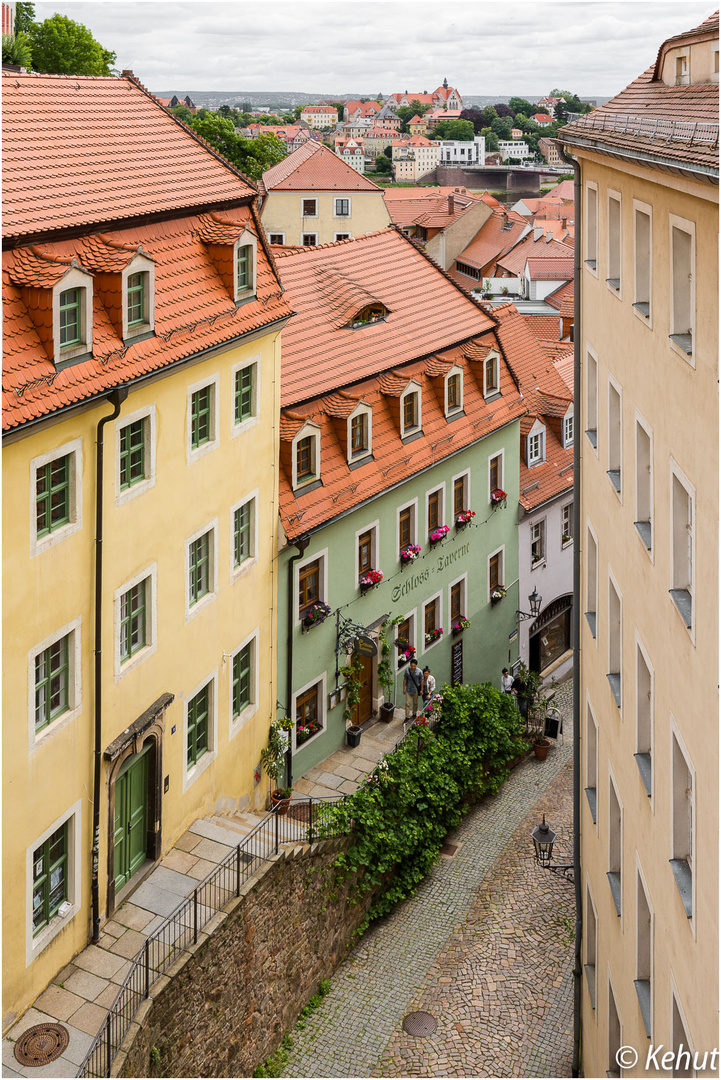 Blick vom Schlossberg Meißen ...