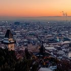 Blick vom Schlossberg / Uhrturm Graz