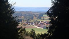 Blick vom Schloßberg zum Brombachsee