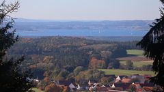 Blick vom Schloßberg zum Brombachsee