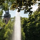 Blick vom Schlossgarten in Richtung Dom zu Fulda