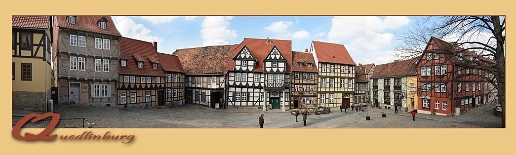 Blick vom Schlosshof Quedlinburg