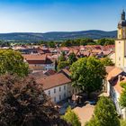 Blick vom Schlossturm über die Michaelis-Schule