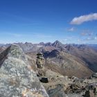 Blick vom Schwarzhorn auf den Piz Puin