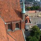 Blick vom Schweriner Dom auf den Marktplatz