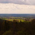 Blick vom Segelflugplatz Lillinghof nach Nürnberg