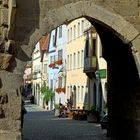 Blick vom Siebersturm in die untere Schmiedgasse, Rothenburg o.T.