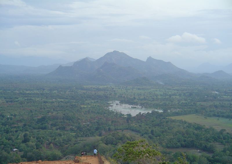 Blick vom Sigiriya-Felsen