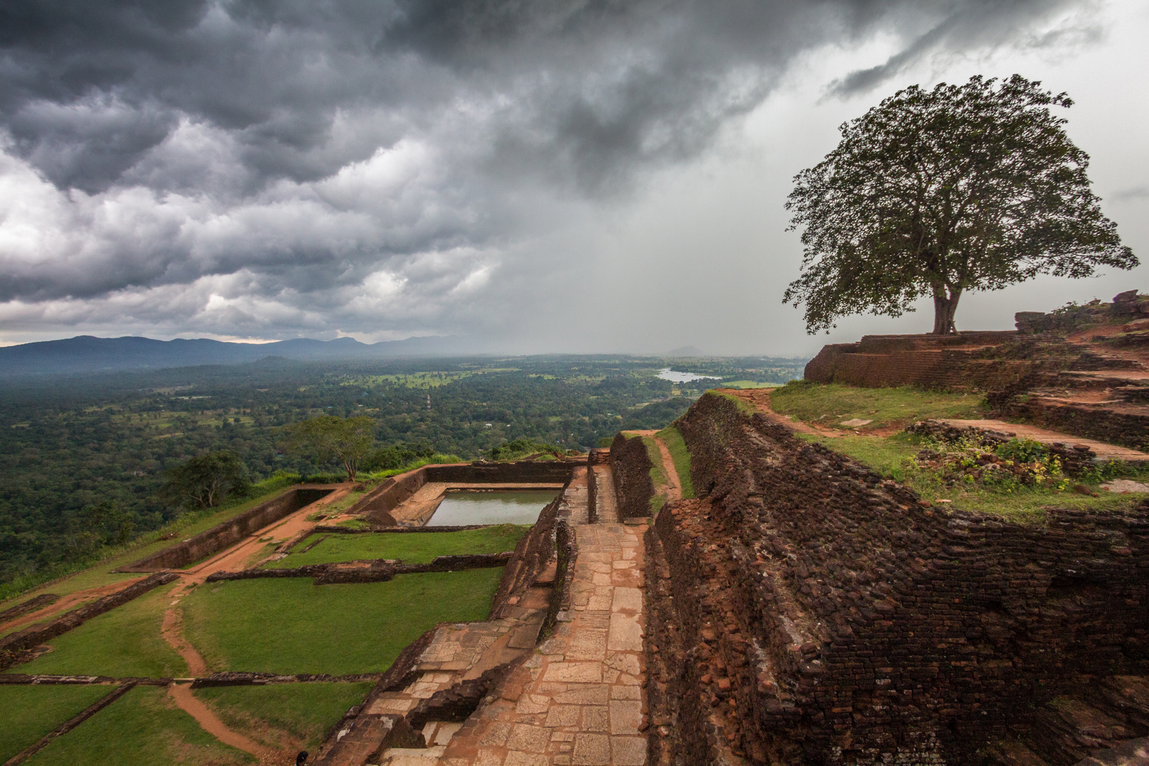 Blick vom Sigiriya Rock