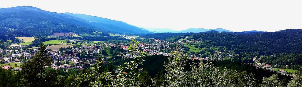 Blick vom Silberberg auf Bodenmais