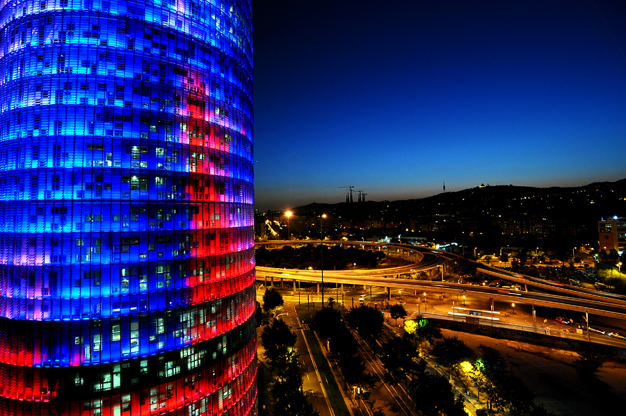 Blick vom Silken Diagonal - Torre Agbar 1