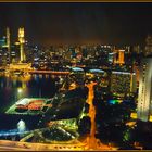 Blick vom Singapore Flyer ...