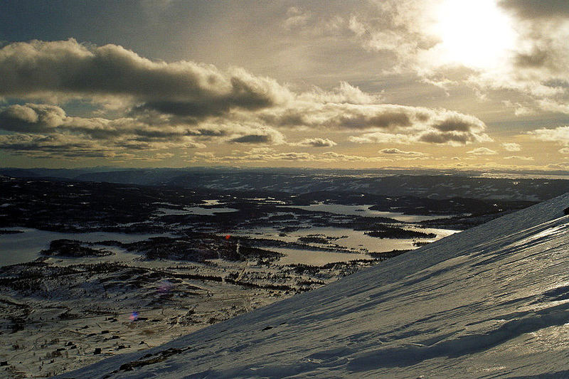 Blick vom Skogshorn in Norwegen