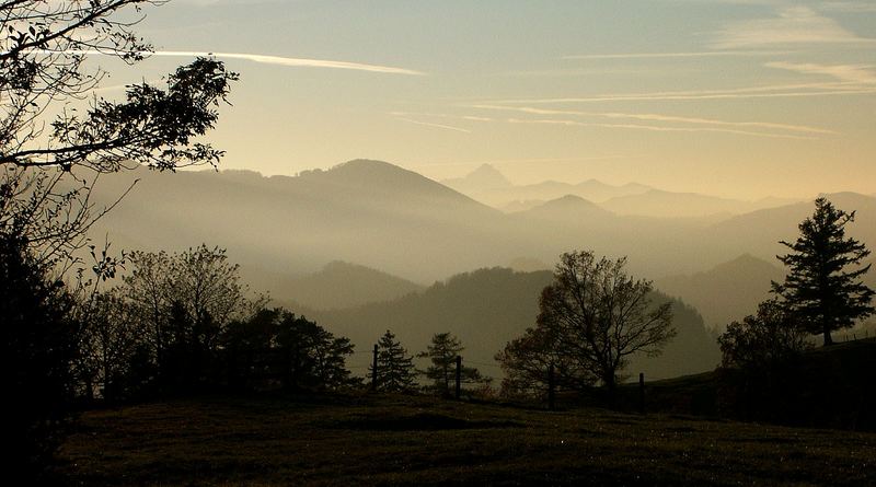 Blick vom Sonnberg auf den Traunstein