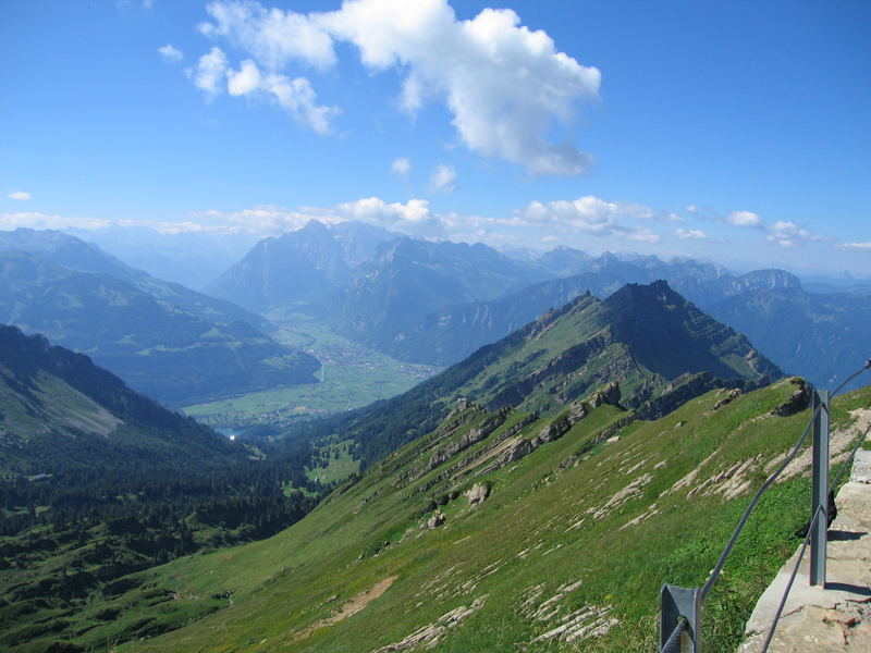 Blick vom Speer ins Glarnerland