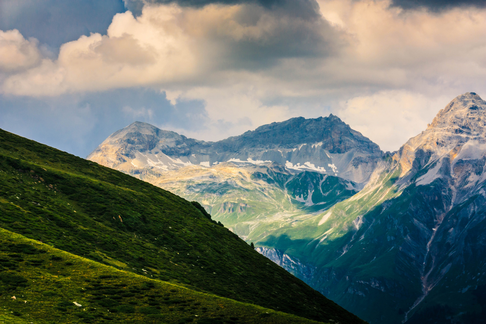 Blick vom Splügenpass