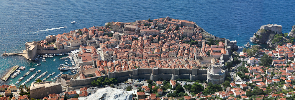 Blick vom Srd auf Dubrovnik