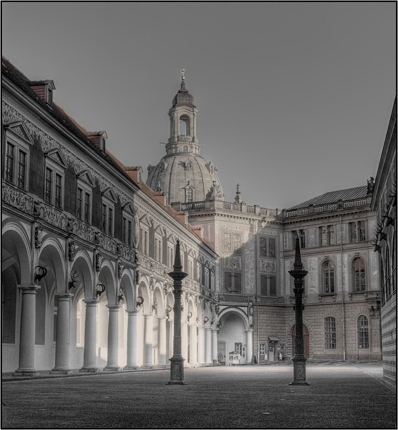 Blick vom Stallhof auf die Frauenkirche