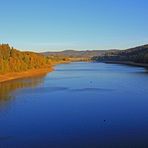 Blick vom Staudamm der Listertalsperre