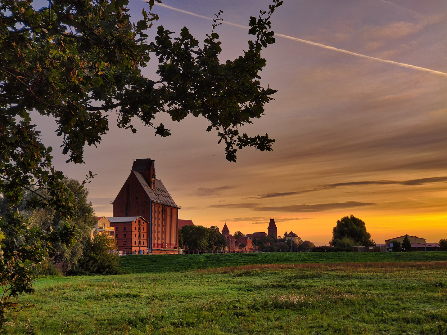 Blick vom Stellplatz in Tangermünde