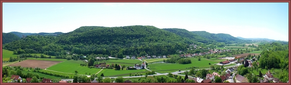 Blick vom Streitberg in die Fränkische Schweiz