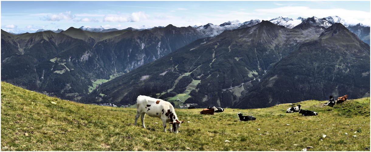 Blick vom Stubnerkogel Richtung Bad Gastein