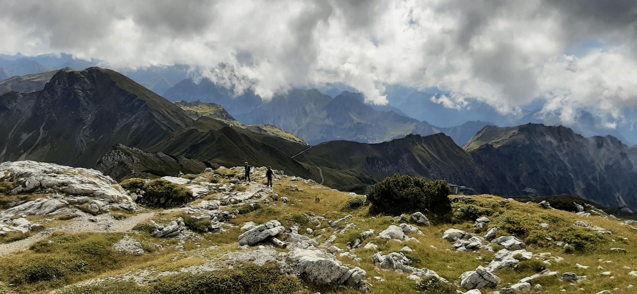 Blick vom Südgrataufstieg