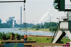 Blick vom Südhafen auf HKM