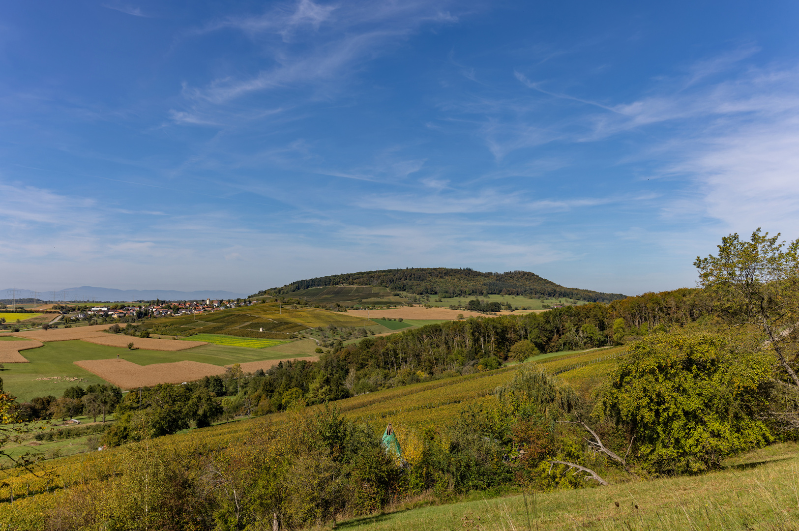 Blick vom Südschwarzwald auf die Vogesen