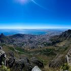 Blick vom Tafelberg auf Kapstadt