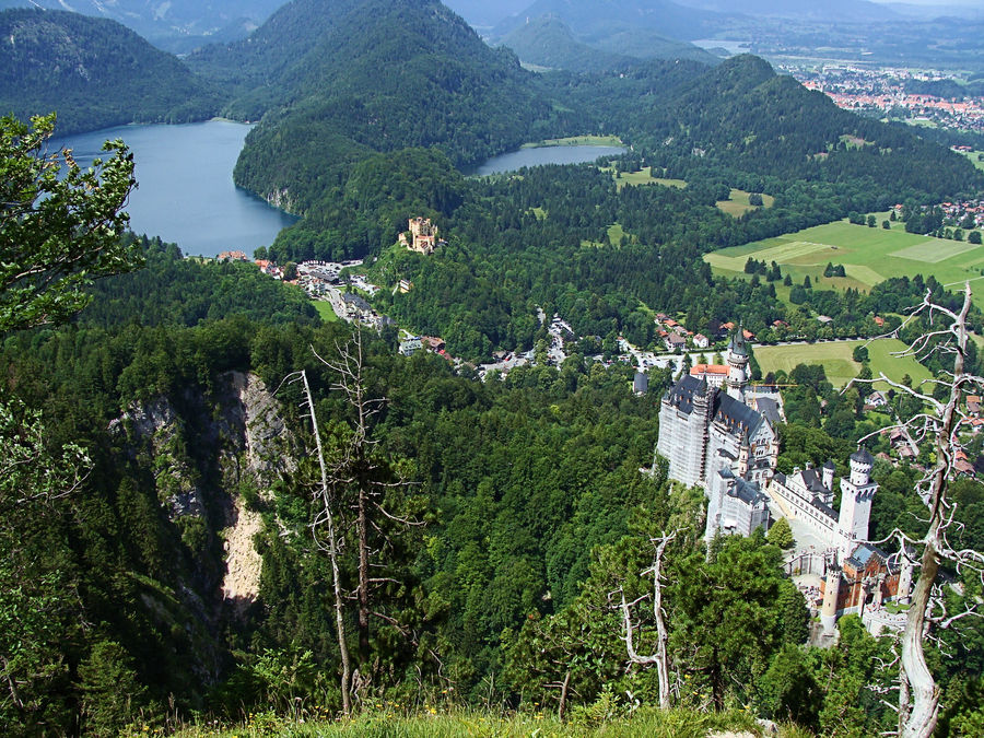 Blick vom Tegelberg 1730 m ü. M