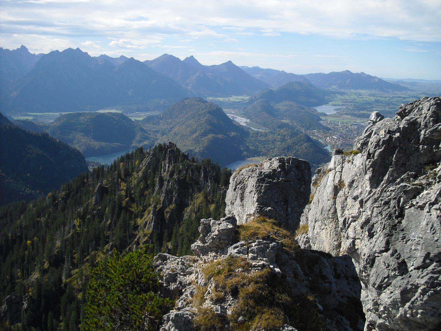 Blick vom Tegelberg herunter