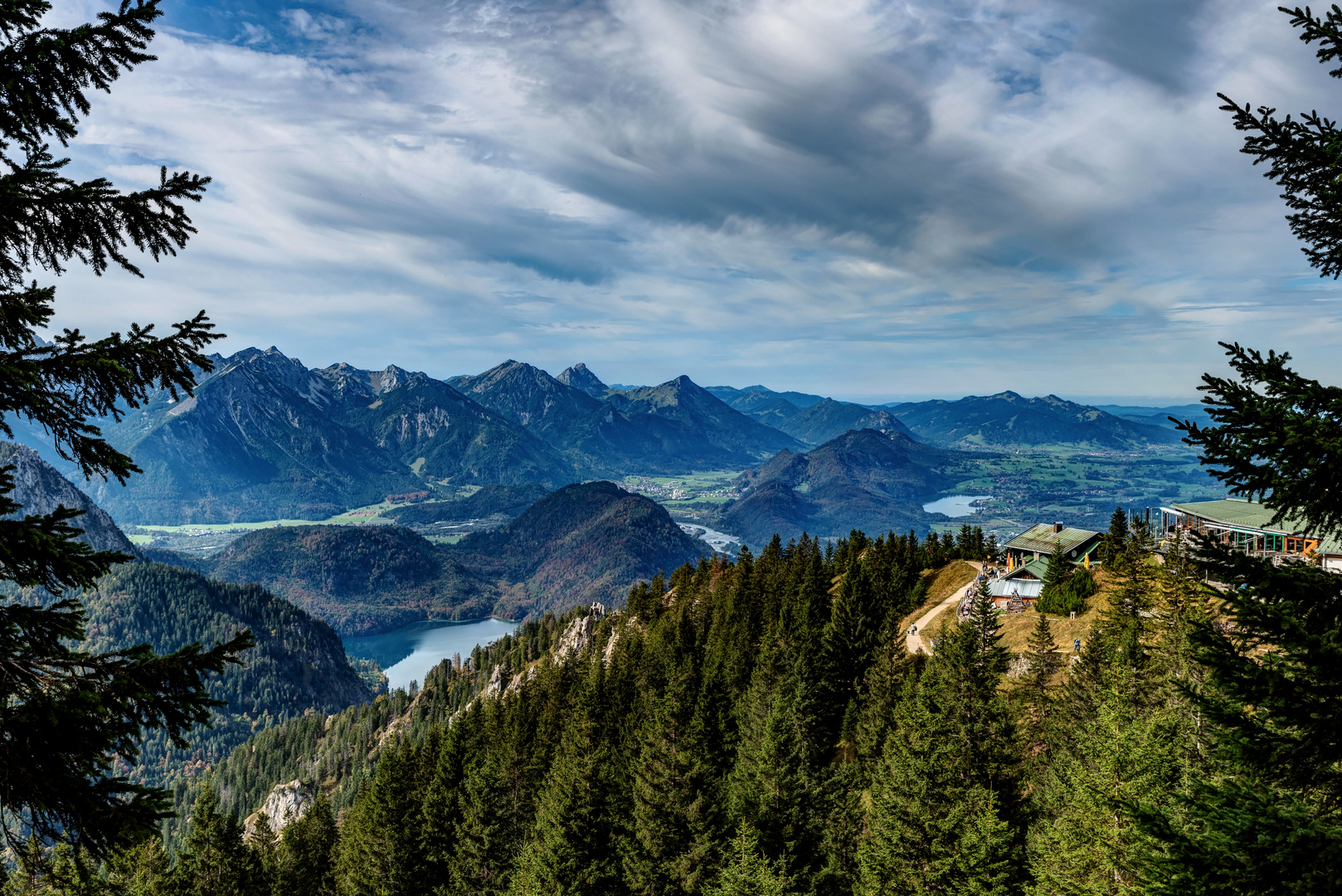 Blick vom Tegelberg im Allgäu