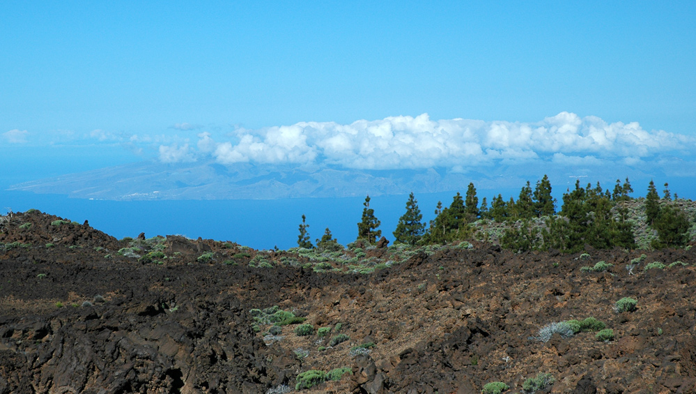 Blick vom Teide Richtung Gomera