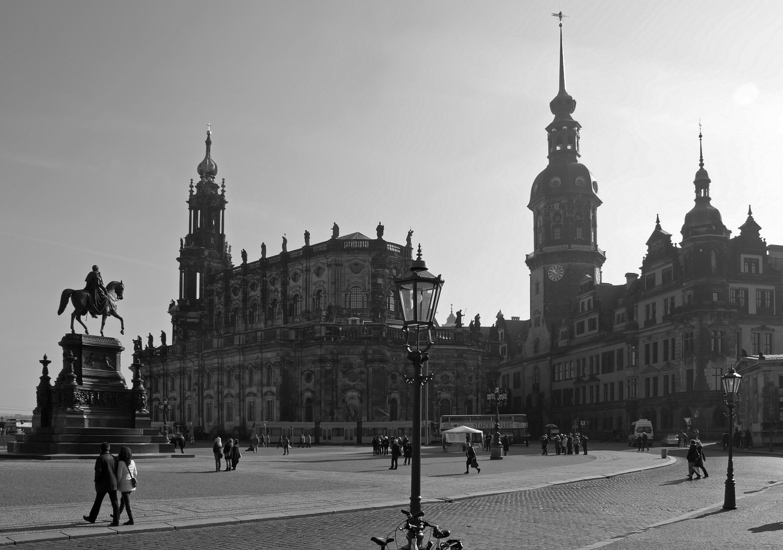 Blick vom Theaterplatz Dresden