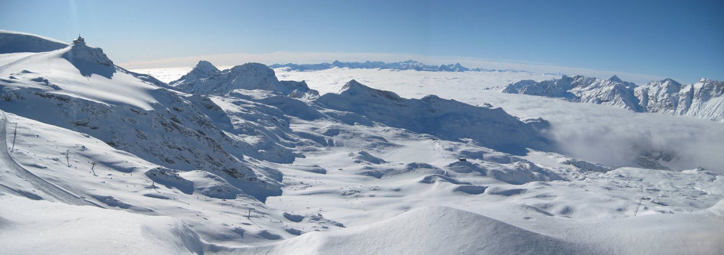 blick vom theodulgletscher auf "testa grigia"