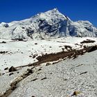 Blick vom Thorong La nach Osten zum Chulu (6585 m)