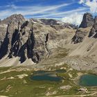 Blick vom Toblinger Knoten auf die Bödenseen und den Zwölfer 3.094 m rechts im Bild.