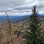 Blick vom Töpfer im Zittauer Gebirge in Richtung Osten