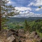 Blick vom Trippstein zur Schwarzburg