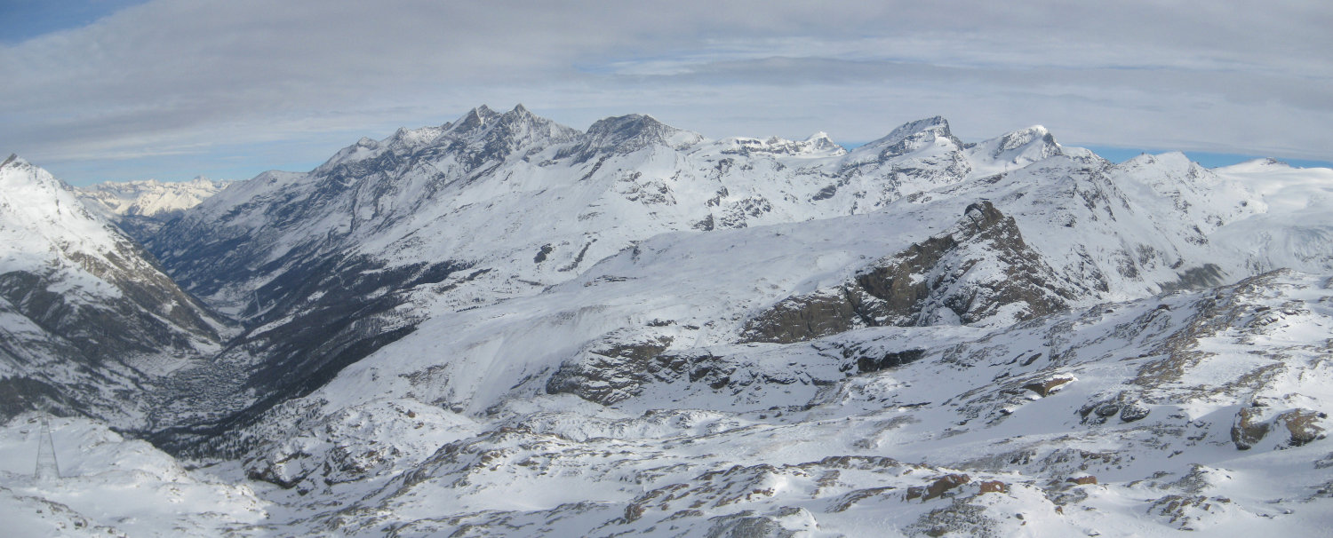 blick vom "trockenen steg" auf zermatt