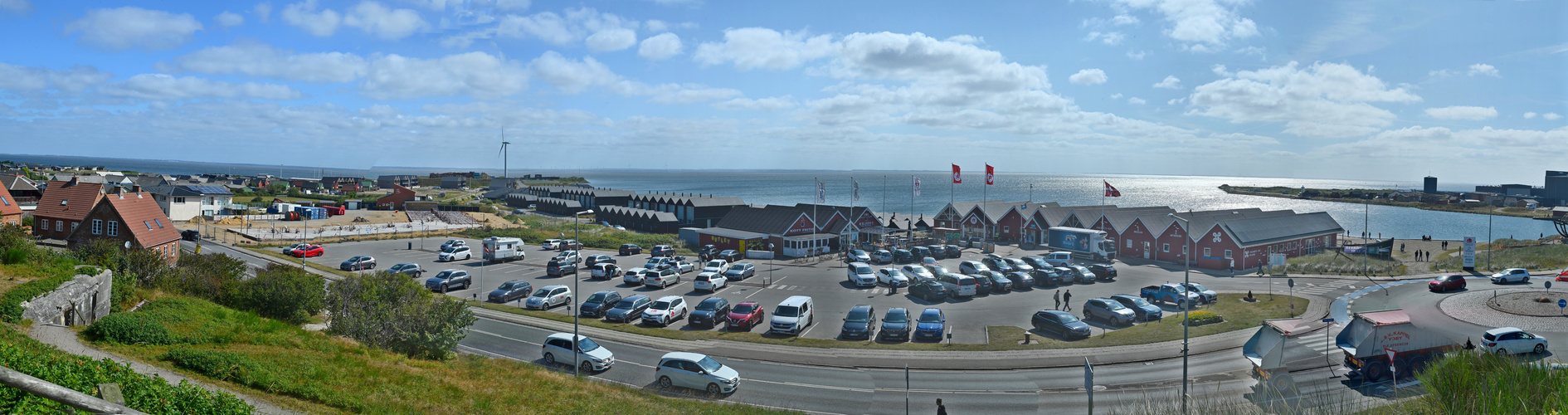 Blick vom Troldberg in Hvide Sande auf den Fjord