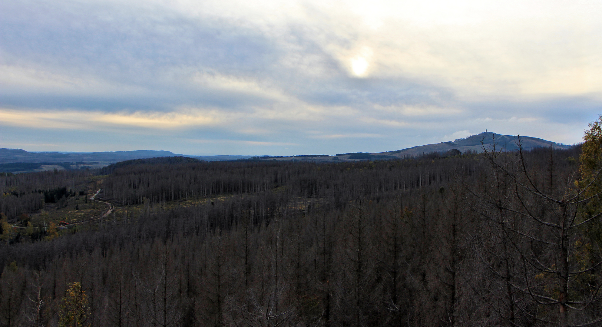 Blick vom Trudenstein zum Wurmberg