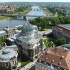 Blick vom Turm der Frauenkirche in Dresden