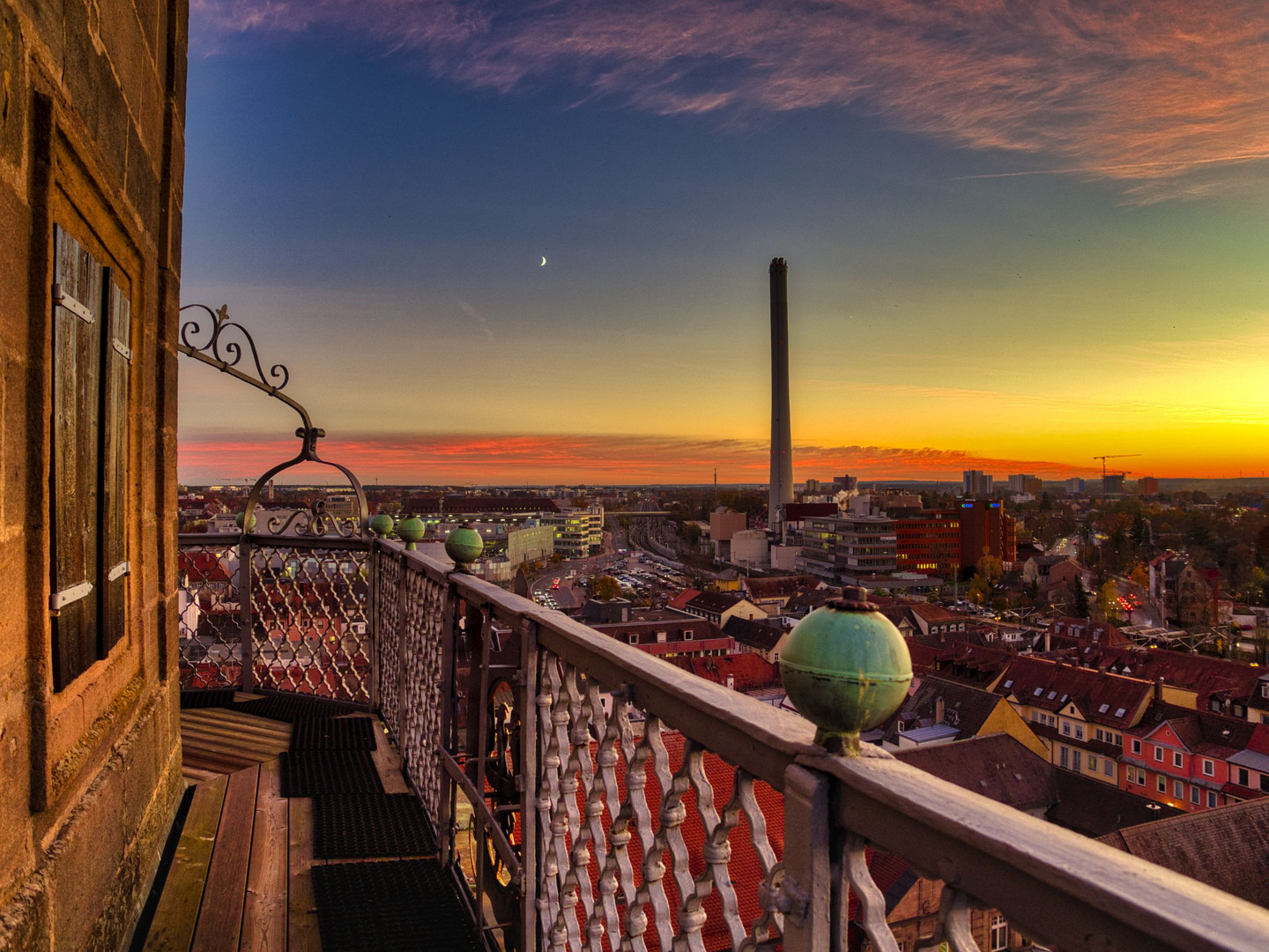 Blick vom Turm der Hugenottenkirche