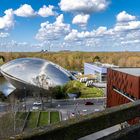 Blick vom "Turm der Lüfte" auf das Universum Bremen