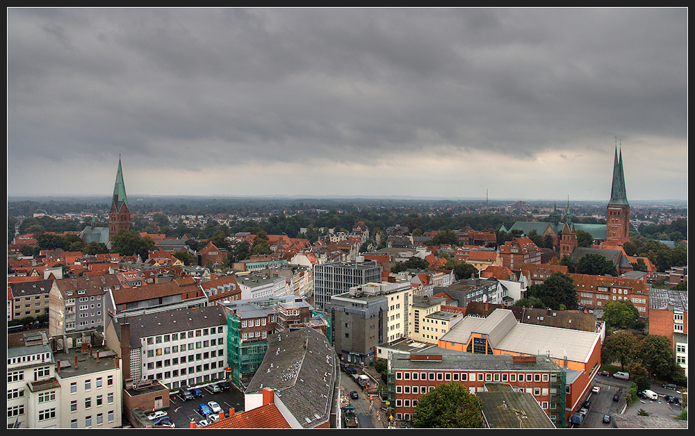 Blick vom Turm der Petrikirche