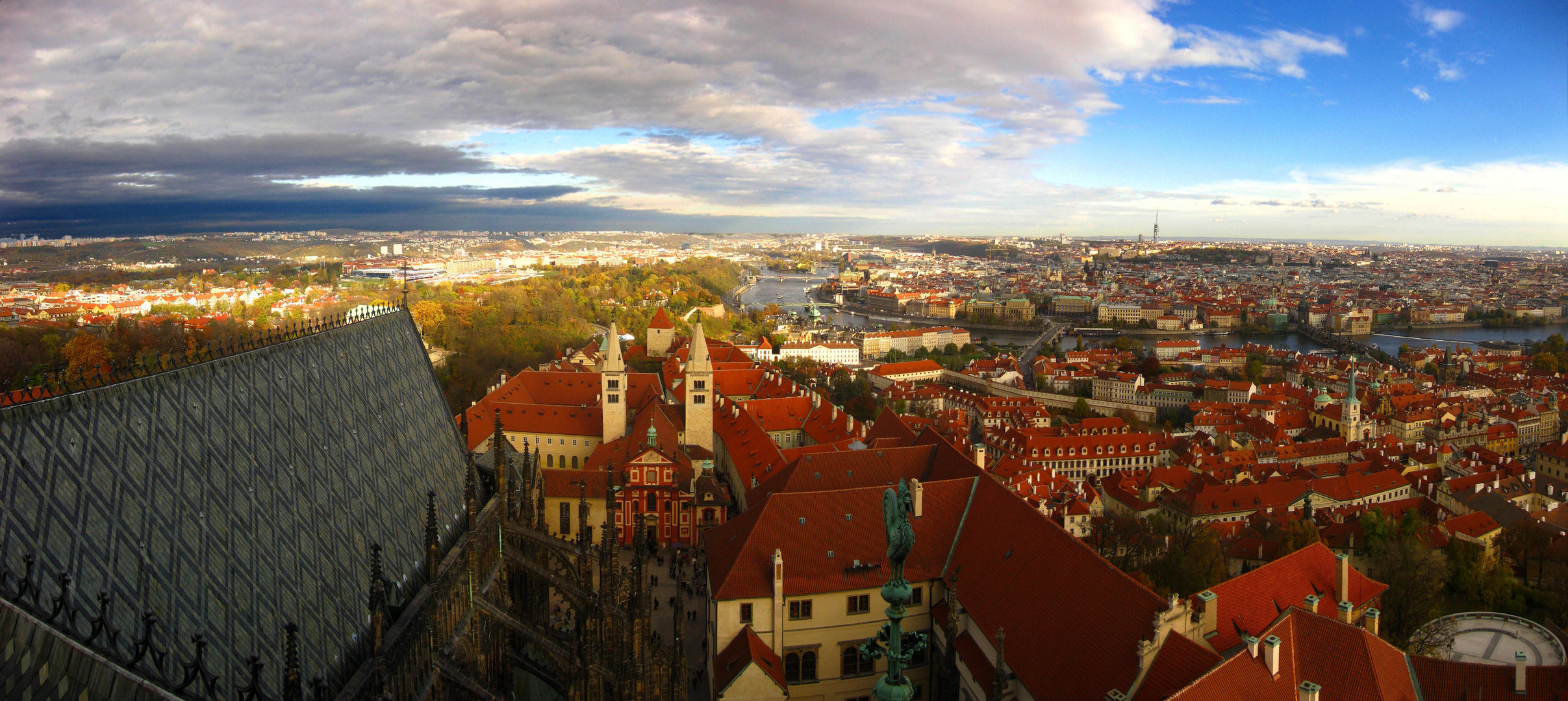 Blick vom Turm des Veitsdomes