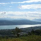 Blick vom Ügliberg auf den Zürichsee